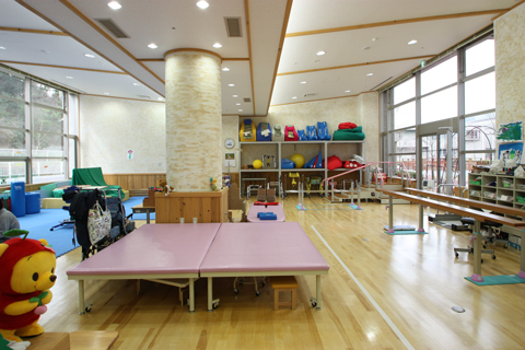 Inside the pediatric rehabilitation room